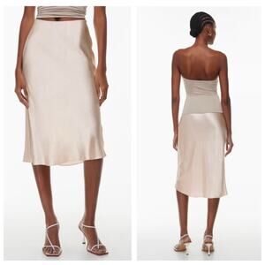 Babaton Cream Midi Skirt